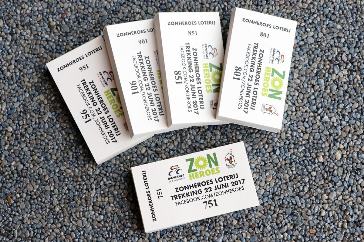 tombola ticketjes voor een loterij